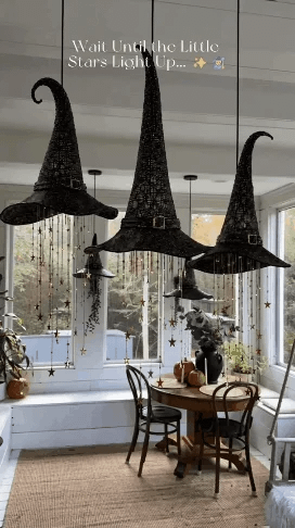 🔮 Lighted Witch Hat Hanging Chime Where Halloween Magic Meets Enchanted Glow